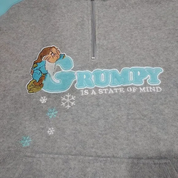 Sweatshirt Disney Wonderful World Grumpy 2 Tone Comfey - Picture 11 of 13